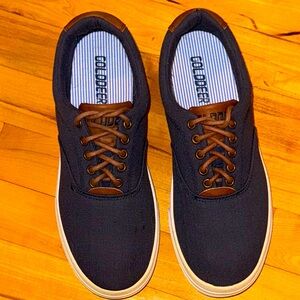 NWOT GOLD DEER Men’s dark jean/brown leather sneakers! Size 7.5 Unisex